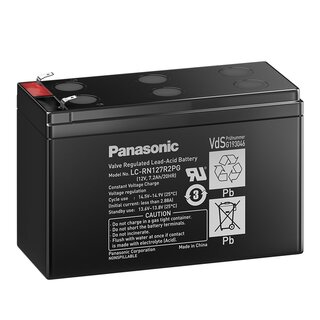 PANASONIC LC-R127R2PG 12V 7,2Ah AGM supply battery --> alternative: 8000202-OPA AIR-PB 12-8