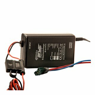 AIRBATT Powercharger 2544 12V/12V DC/DC 2,0A - PB/LiFePO4-Charger with Pole clamp (in) und MPX (out)