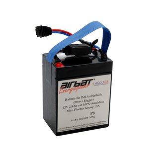 AIRBATT Energiepower Ersatzbatterie fr IMI-Aufrsthilfe (Power-Rigger) mit MPX-Anschluss