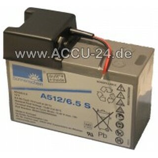 EXIDE Sonnenschein Dryfit A512/6,5S mit Polabdeckung Kabel mittig