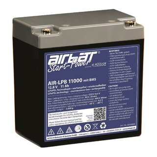 AIRBATT Start-Power LPB 11000 BMS 12V 11Ah LiFePO4 Starterbatterie