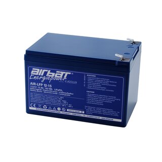 AIRBATT Energy Power LiFePO4 12V 15Ah Supply Battery