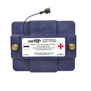 EarthX ETX1600 13,2V 32Ah LiFePO4 Starterbatterie