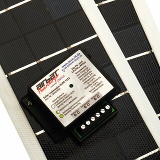 AIRBATT Solar-Power MKS-75 Motorklappen-Set  - 2x Solarmodul SFL 7,5 660x107mm 7,5WP + 1x SLRK 1252 Solar-Laderegler 2 Ausgnge 12V 5A