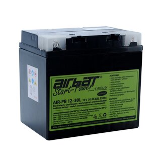 AIRBATT Start-Power AIR-PB 12-30L 12V 30Ah Gel starter battery - Plus pole left